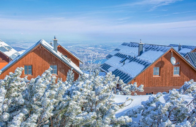 Ferienhaus mit Bergpanorama