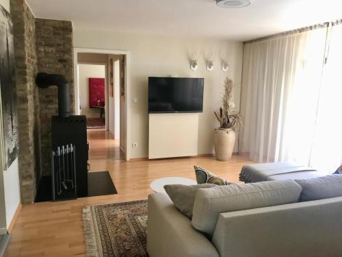 Ferienwohnung Burg Freienstein Blick mit Sauna