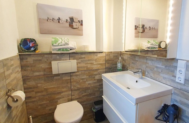 Ferienwohnung im 1. Obergeschoss, 65m², 2-5 Personen, Nichtraucher, Balkon