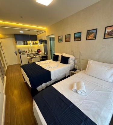Flat Hotel Luxo - 50 metros da praia
