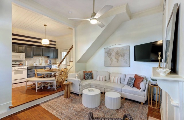 FREE PARKING at this historical home in the heart of downtown & outdoor patio.