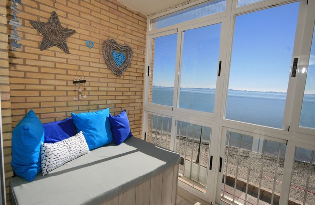 Front line beach apartment, with amazing views accross the Mar Menor