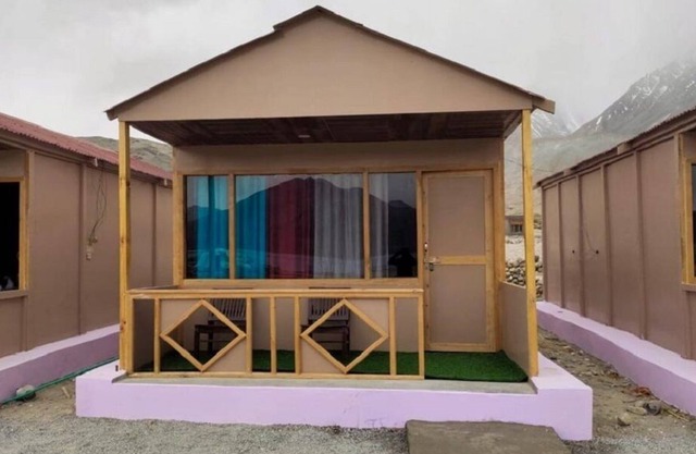 Frozen Pangong Lake Resort