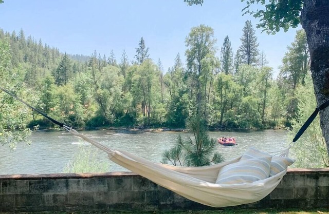 Fully equipped house on the river with a private fishing hole.