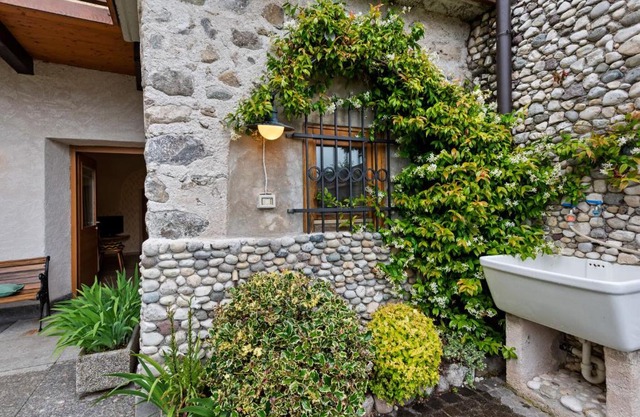 Fully renovated apartment is located in an old building