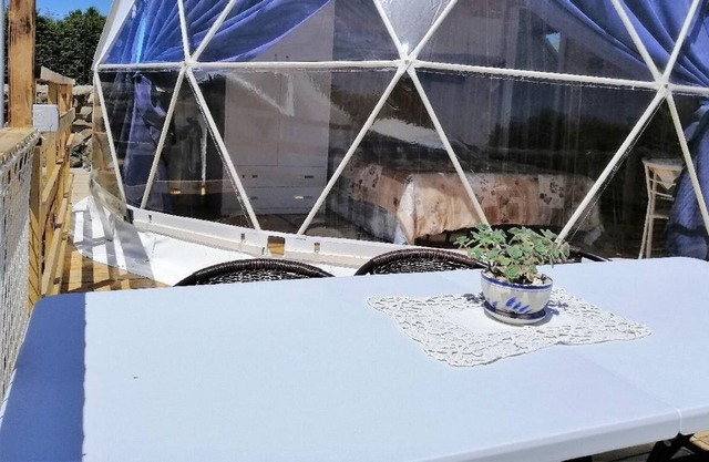 Geodesic dome, 4 pax, safe & trendy