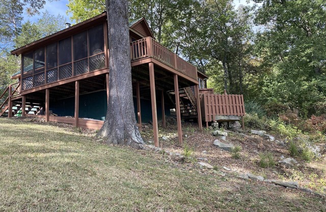 Get some peace inside and out at this cozy cabin-warm fire, river, and fishing!