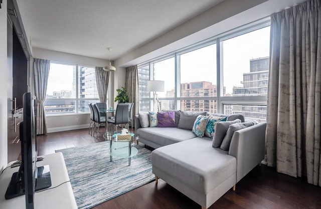 GLOBALSTAY. 2Bd 2BR Panoramic View Free parking Sheppard Metro