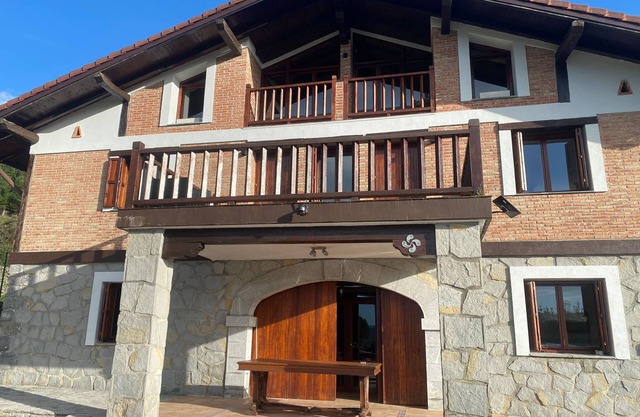 Goitisolo farmhouse, in the heart of the Urdaibai biosphere reserve.