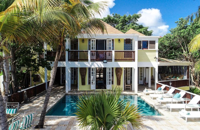 Gorgeous Seafront Villa In Turtle Bay, Close To English Harbour. 6 beds, Pool