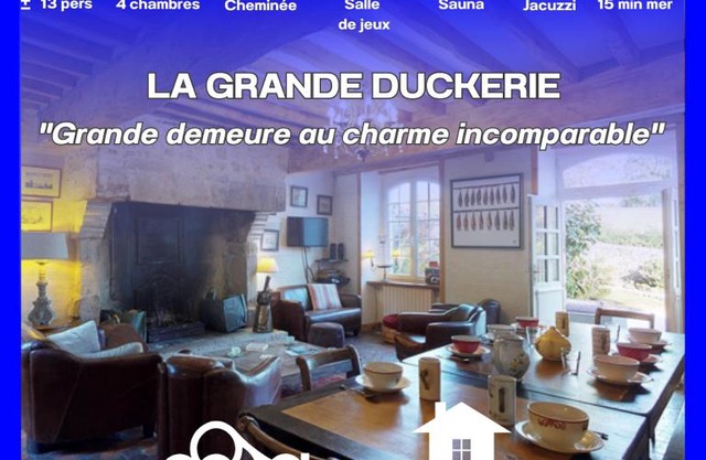 Grande Duckerie 13pers SPA Baby-Foot 15min Mer