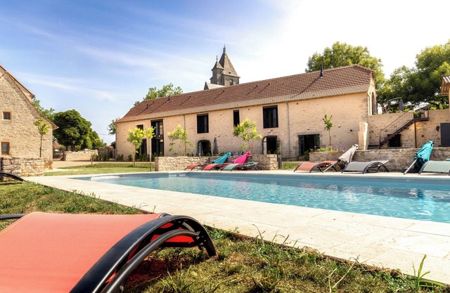 Grange Roca Masia- Les Tournesols, jardin, piscine