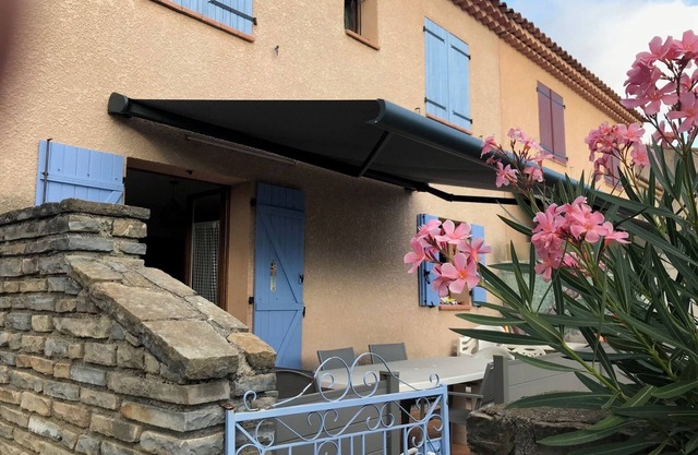 Ground floor apartment in detached house.