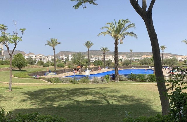 Ground Floor apartment Hacienda Riquelme , views of pool and mountains.