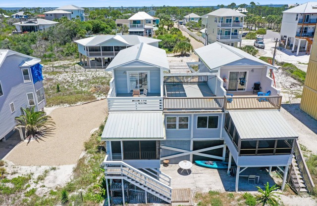 Gulf Front, Pet Friendly, N. Cape San Blas with Screened Deck ~ Whataday