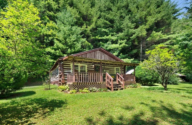 Hand Built Log Cabin Rocking Chair Porch King Bed