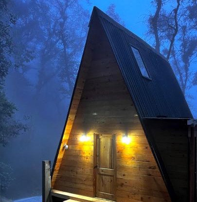 High garden alpine cabin
