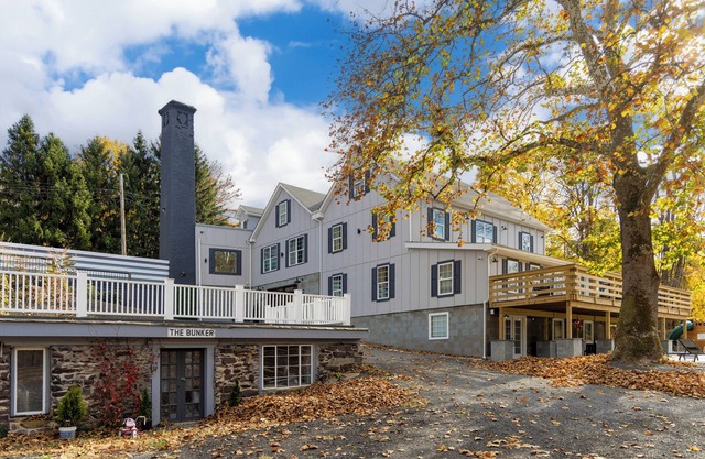 Historic Estate on a Serene Pond, Complete with Sauna, Jacuzzi, and Playground