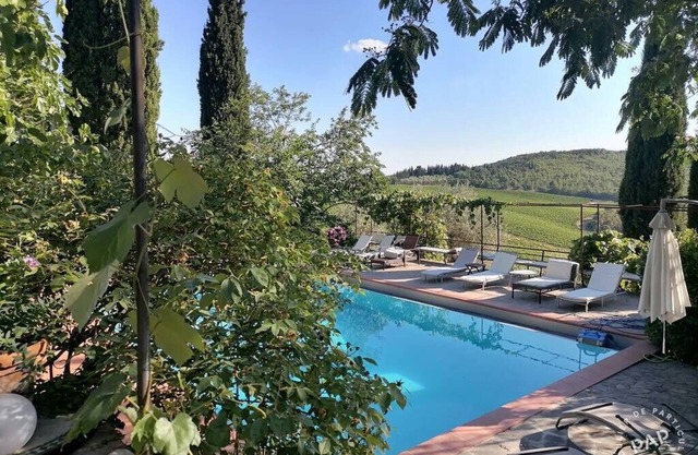 Historic farmhouse in San Donato in Perano, Gaiole in Chianti, with shared pool