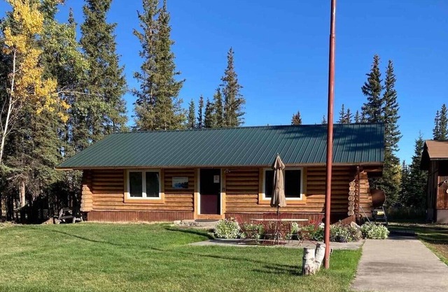 Historic log home near the center of town. Close proximity to all services.