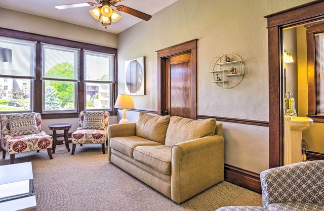 Historical Getaway w/ Porch, Walk to Dtwn & River!
