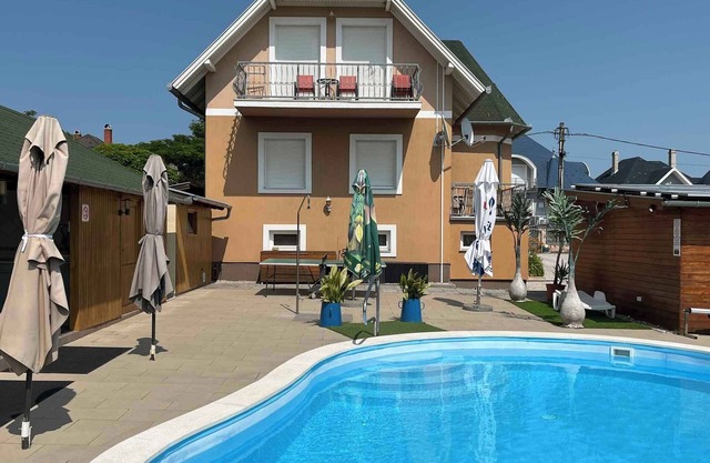 Holiday apartment with heated pool