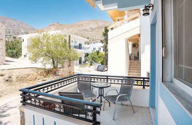 Holiday Home 'Olympus Tilos Apt Double A1 ' with Mountain View, Wi-Fi and Air Conditioning