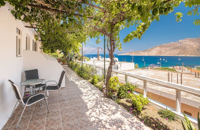 Holiday Home 'Panorama Tilos Apt A' with Sea View, Wi-Fi and Air Conditioning