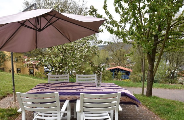 Holiday home with beautiful view on the village