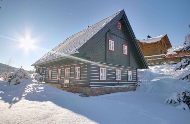 Holiday home with stylish wooden furniture