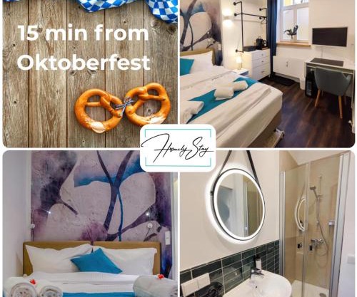 HOMELY STAY Studio 1 - Small and cozy Self-Check-In Room in Munich - 15 min from Oktoberfest
