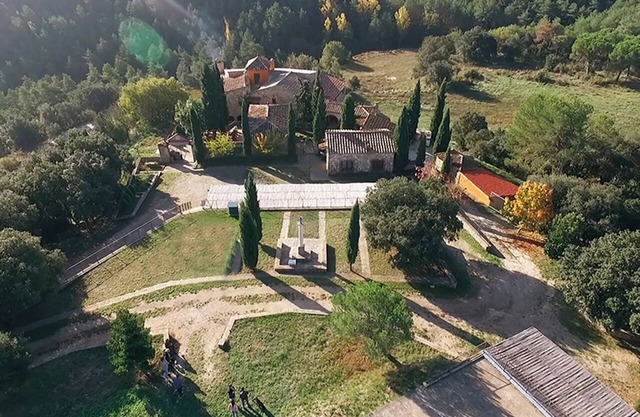 Hotel medieval fortress in the forest