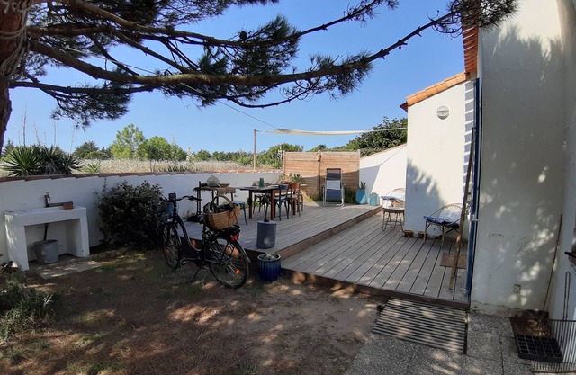 House in the dunes in the heart of nature
