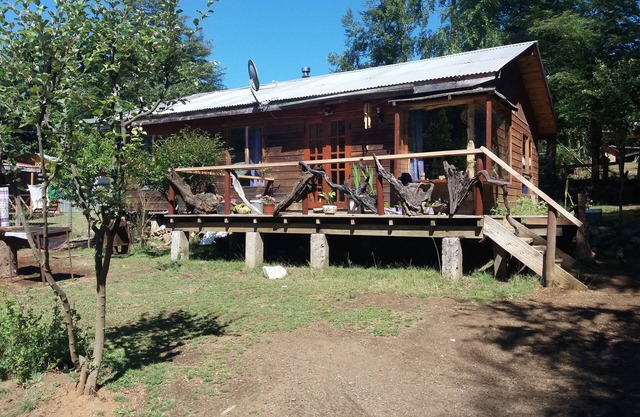 House with terrace near the lake, national parks and caburgua eyes