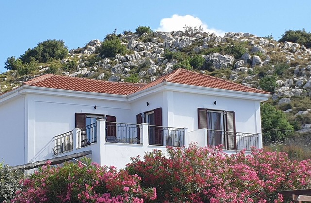 Ideally situated villa with private pool Lixouri Kefalonia.