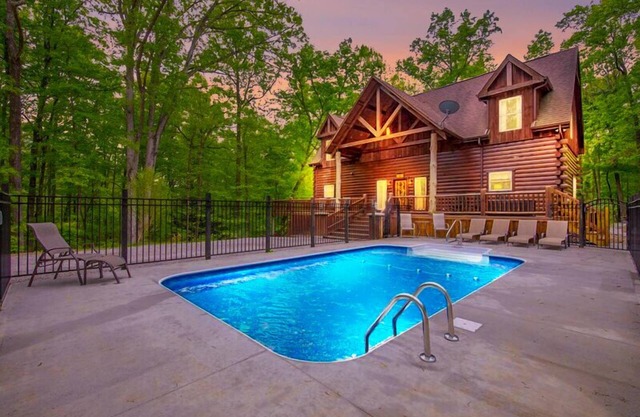 Impressive 5 bedroom lodge with seasonal in ground pool and new custom theater. Near Cantwell Cliffs