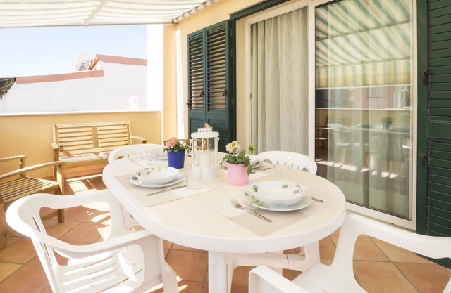 In the city center, just 180 meters from the beach