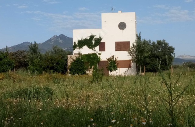Isolated house in the middle of nature.