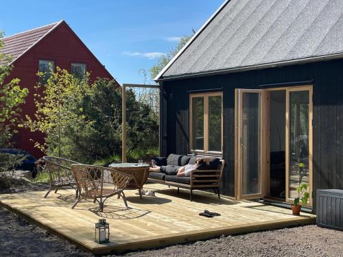 Kustnära hus i Bovallstrand