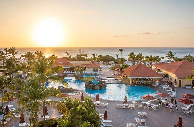 La Cabana Beach & Racquet Club, located on pristine Eagle Beach!