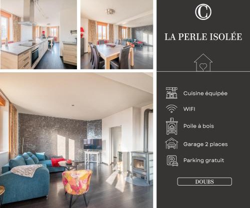 La Perle Isolée - Grand appartement contemporain et chaleureux près de Pontarlier