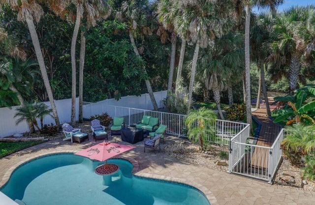 Lagoon-Side 4BR Home w/Pool, Hot Tub & More