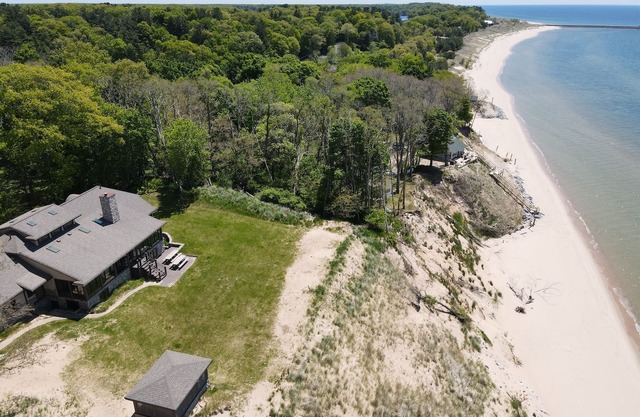 Lake Michigan Beach Front in Montague-Sunset Views