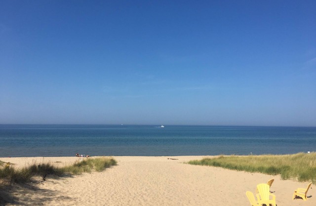 Lake Michigan Beachfront Cottage with Spectacular Views.
