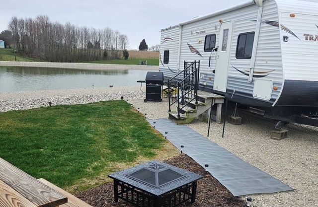 lakefront 2 bedroom rv at Whispering meadows at patoka lake