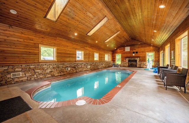 Lakefront Chalet w/Pool, Private Dock, & Hot Tub