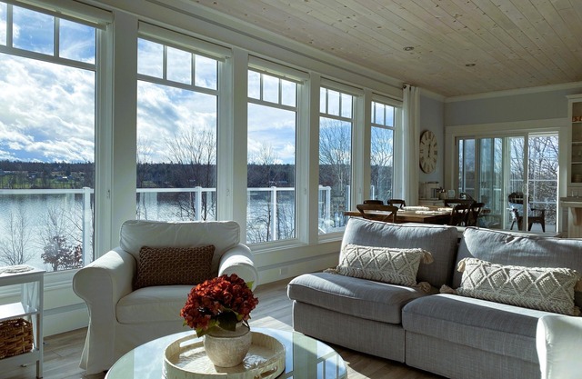 Lakefront Home on Washademoak Lake with Dock and 255 ft of Water Frontage.