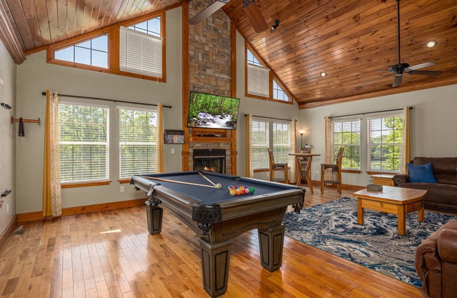 Lakefront with private dock and fire pit