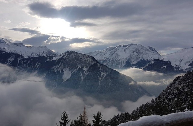 Large 4-person studio with balcony at the foot of the slopes