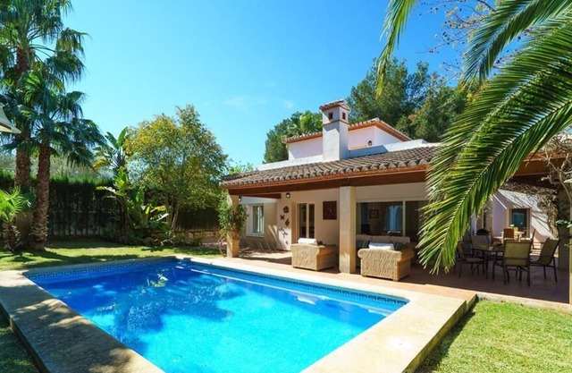 Large and comfortable villa with private pool in Javea, Costa Blanca, Spain for 4 persons